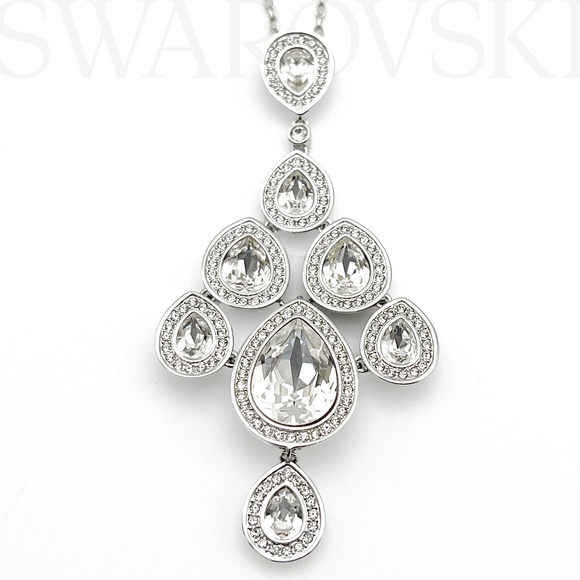 Swarovski Sensation Chandelier Pear Cut Crystal Pendant Necklace (1156253) - Picture 1 of 6